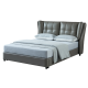 ESF 1806 Top Grain Leather Queen Bed with Storage